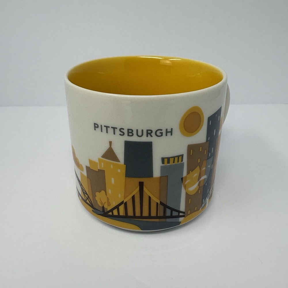 Starbucks Pittsburgh You Are Here Collection 2014 14 oz Coffee Mug YAH